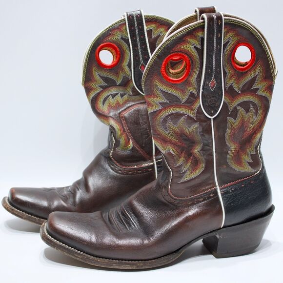 Ariat Ankle Armor 11" Heritage Roper Western Boots Brown Leather Men Size 13D - Picture 1 of 15